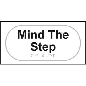 Braille Mind The Step Sign