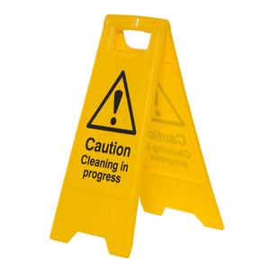 Caution Cleaning in Progress Floor Sign Stand