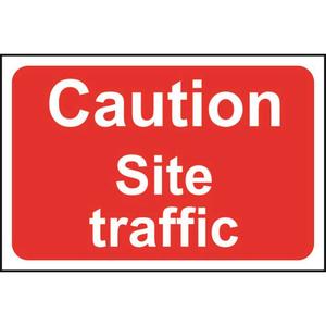 Caution Site Traffic Sign