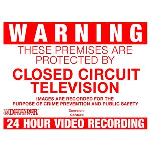 CCTV Warning Signs - 4 Pack