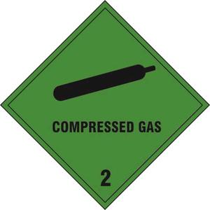 Compressed Gas 2 Diamond Labels