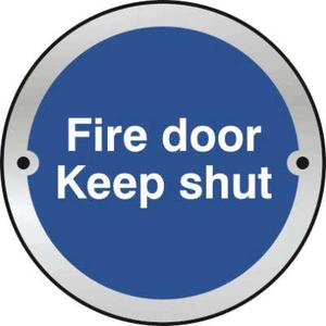 Fire Door Keep Shut Door Disc