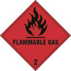 Flammable Gas 2 Diamond Labels