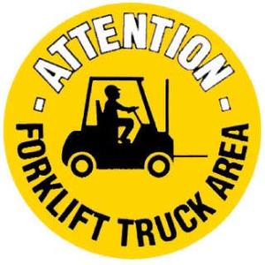 Forklift Truck Area Graphic Floor Marker