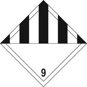 General Hazard 9 Diamond Labels