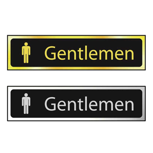 Gentlemen Mini Sign