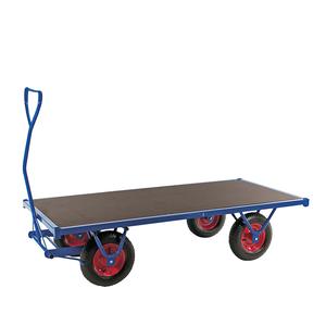 Heavy Duty Braked Turntable Truck with 750kg Capacity