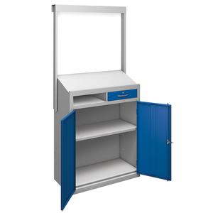 Industrial Warehouse Workstation with Whiteboard