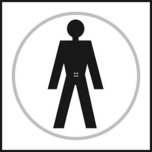 Male Toilet Symbols Braille Sign