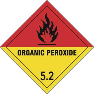 Organic Peroxide 5.2 Diamond Labels