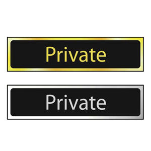 Private Mini Sign with FAST UK Delivery