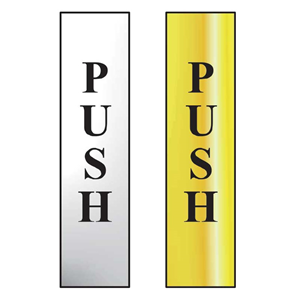 Vertical Push Mini Sign with FAST UK Delivery