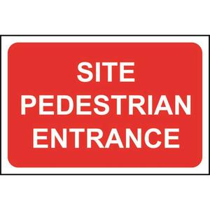 Site Pedestrian Entrance Sign