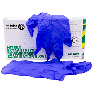 Nitrile Powder Free  Gloves - Pack of 100