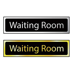 Waiting Room Mini Sign