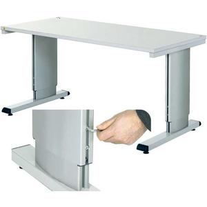 Height adjustable cantilever bench with Alien Key Adjustment