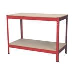 Steel Frame Workbench with Wooden Top