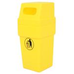 114L Plastic Hooded Bin  in 5 Colours 