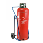 Propane gas bottle trolley