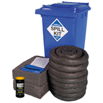 240L AdBlue spill kit with240L blue wheelie bin