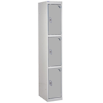 3 compartment 3 door Steel Lockers