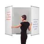 3 Panel Space Saving Whiteboard