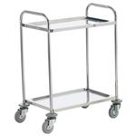 304 Grade Stainless Trolleys with Corner Buffers