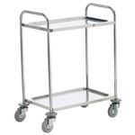 304 grade Stainless Trolleys with Corner Buffers