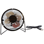 USB 4" BLack Mini Desk Fan