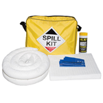 50L railway spill kit in yellow shoulder bag
