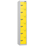 6 Door Carbon Zero Lockers with CAM Lock