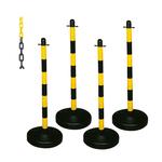 Barrier Kits with 4 Plastic Posts and 8mm Chain