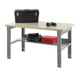 Adjustable height workbench with MDFworktop