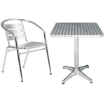 Aluminium Bistro Table & Chair