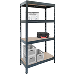 Anthracite Grey Heavy-Duty Shelving - 175kg Capacity per Shelf