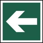 Arrow pointing left sign