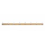 Ash Hardwood Coat Rail with SAA Hooks
