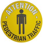 Pedestrian Traffic Graphic Floor Marker