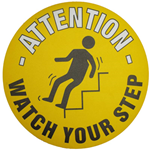 Watch Your Step Graphic Floor Marker