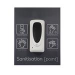 Automatic Hands Free Sanitising Station with Instruction Board