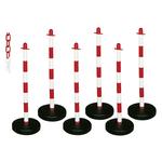 Barrier Kits with 6 Plastic Posts and 6mm Chain
