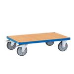 Fetra 600kg platform trolley with beech veneer platform