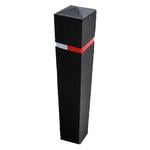 Berkeley recycled rubber bollard with reflective visibility strip