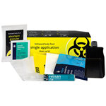 Biohazard body fluid clean-up spill kit