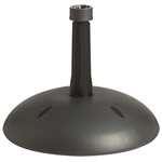 Black plastic concrete-filled parasol base - 450mm diameter