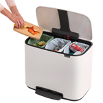 Brabantia triple-compartment pedal bin
