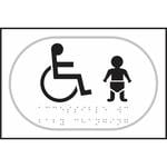 Disabled & Infant  Baby Changing Symbol Braille Sign