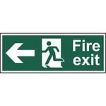 BS Fire Exit Arrow Left Sign