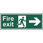 BS Fire Exit Arrow Right Sign