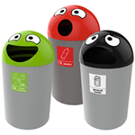 Buddy 75 Litter Bins with Faces